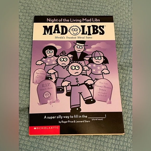 UNUSED 1994 Mad Libs:Night of the Living Mad Libs - Picture 1 of 5